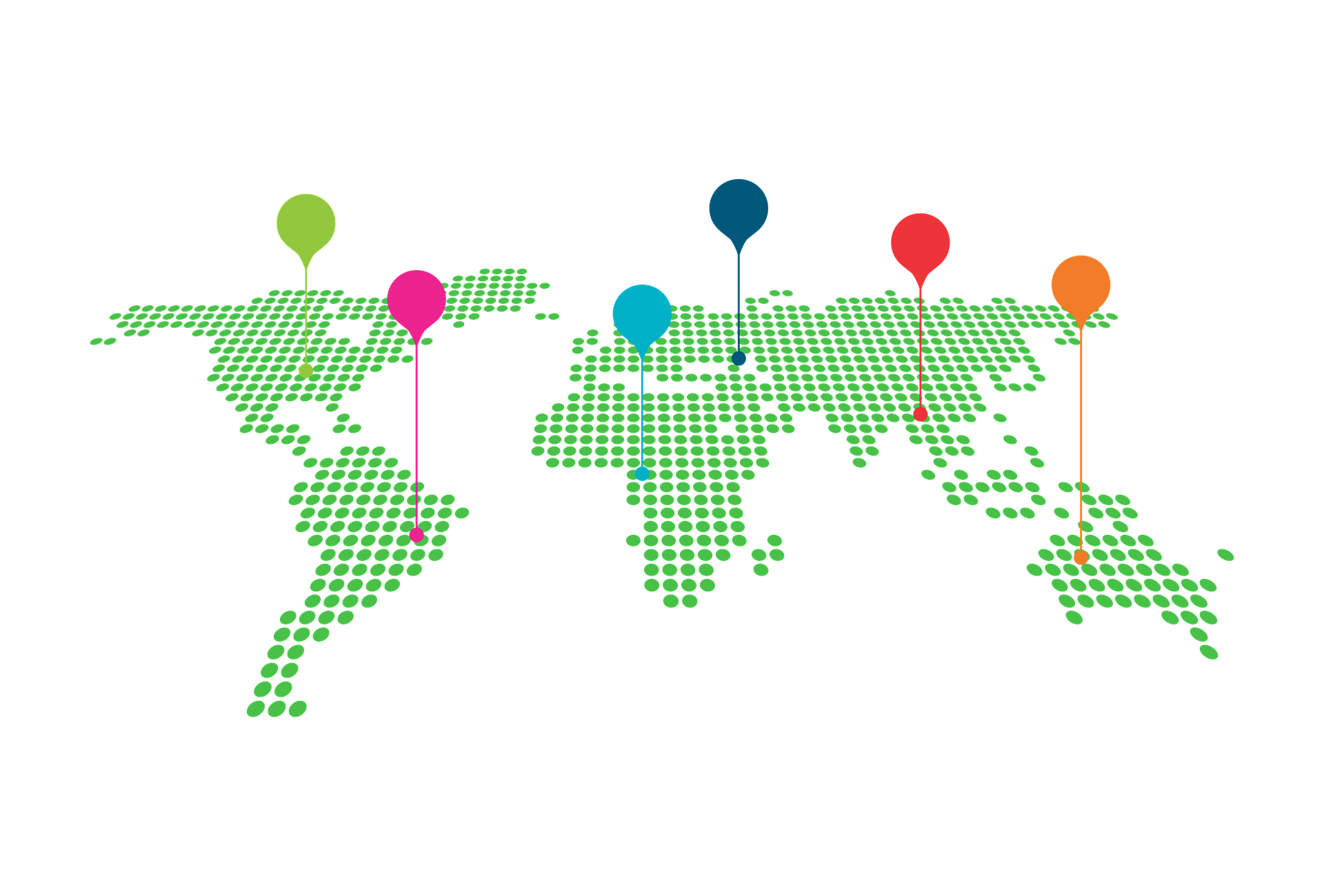 全球销售布局示意